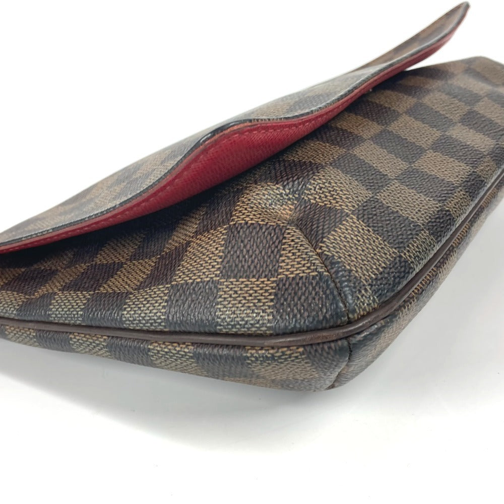 LOUIS VUITTON N51301 ダミエ ミュゼット・タンゴ ロング カバン 斜め掛け フラップ ポシェット ショルダーバッグ ダミエキャンバス レディース エベヌ ブラウン
