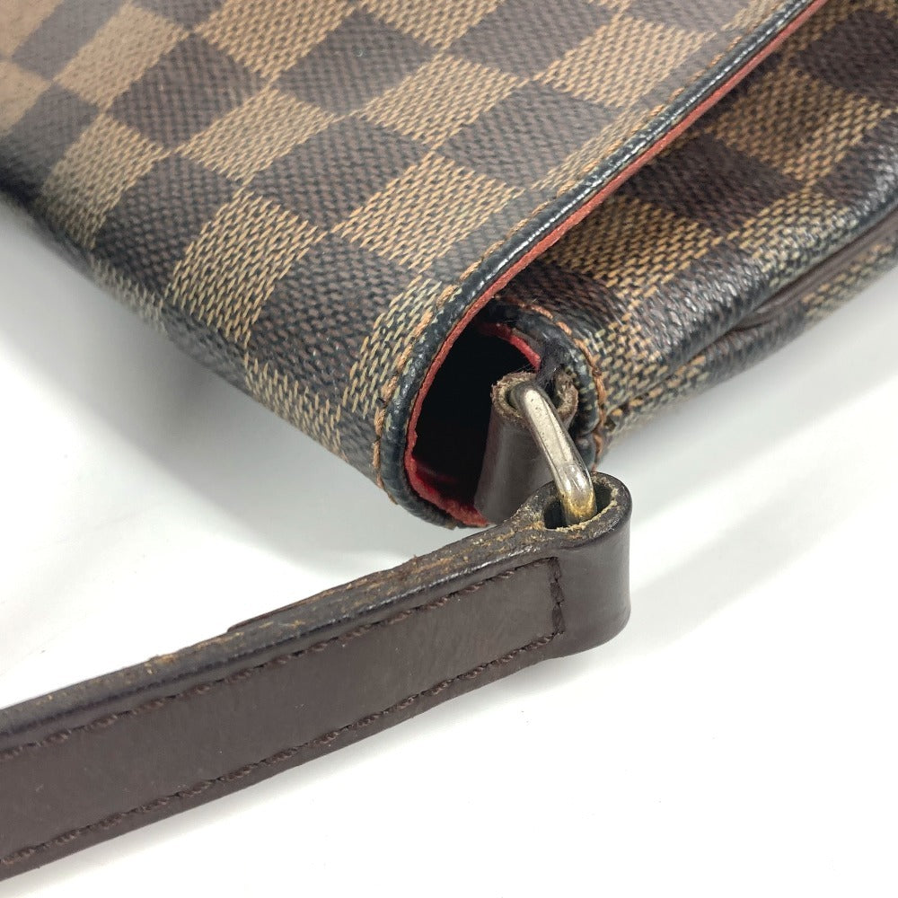 LOUIS VUITTON N51301 ダミエ ミュゼット・タンゴ ロング カバン 斜め掛け フラップ ポシェット ショルダーバッグ ダミエキャンバス レディース エベヌ ブラウン