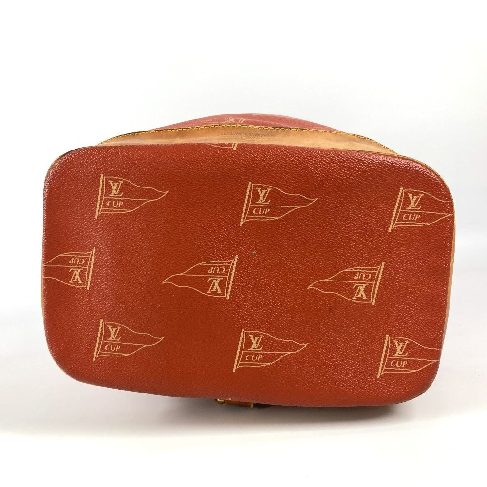LOUIS VUITTON M80026 ルイヴィトンカップ 95 LVCUP サントロペ カバン 肩掛け 巾着バッグ ショルダーバッグ レザー/キャンバス レディース アボガニー オレンジ