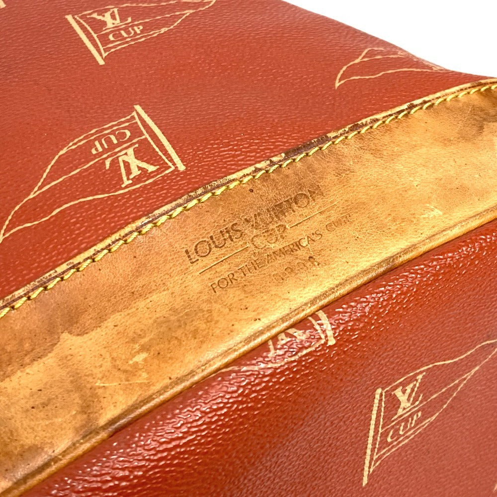 LOUIS VUITTON M80026 ルイヴィトンカップ 95 LVCUP サントロペ カバン 肩掛け 巾着バッグ ショルダーバッグ レザー/キャンバス レディース アボガニー オレンジ