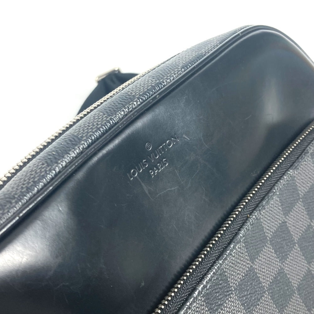 LOUIS VUITTON N41408 Damier Graphite Dayton PM Crossbody Messenger Bag/Shoulder Bag in Damier Graphite Canvas, Unisex, Black