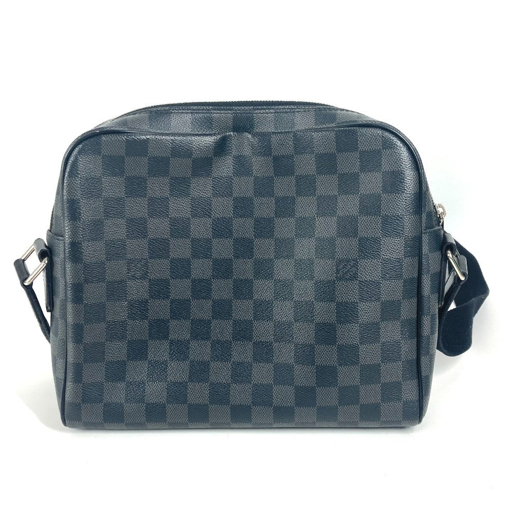 LOUIS VUITTON N41408 Damier Graphite Dayton PM Crossbody Messenger Bag/Shoulder Bag in Damier Graphite Canvas, Unisex, Black