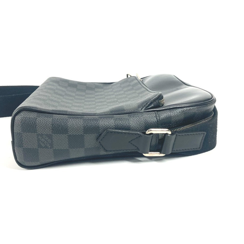 LOUIS VUITTON N41408 Damier Graphite Dayton PM Crossbody Messenger Bag/Shoulder Bag in Damier Graphite Canvas, Unisex, Black