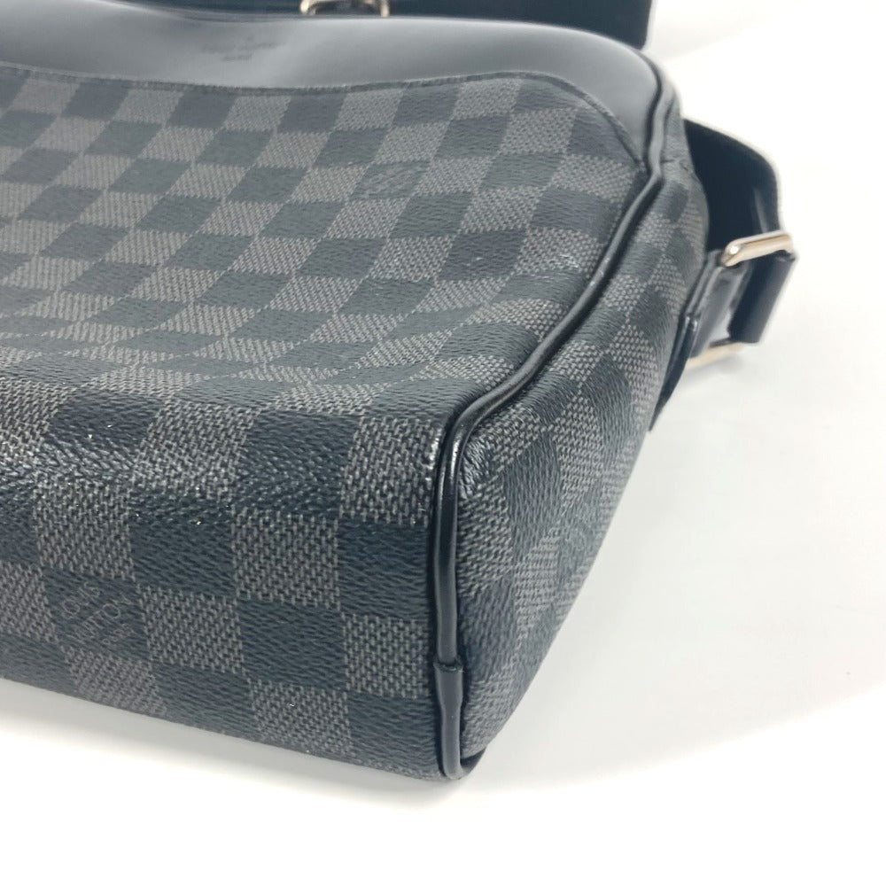 LOUIS VUITTON N41408 Damier Graphite Dayton PM Crossbody Messenger Bag/Shoulder Bag in Damier Graphite Canvas, Unisex, Black