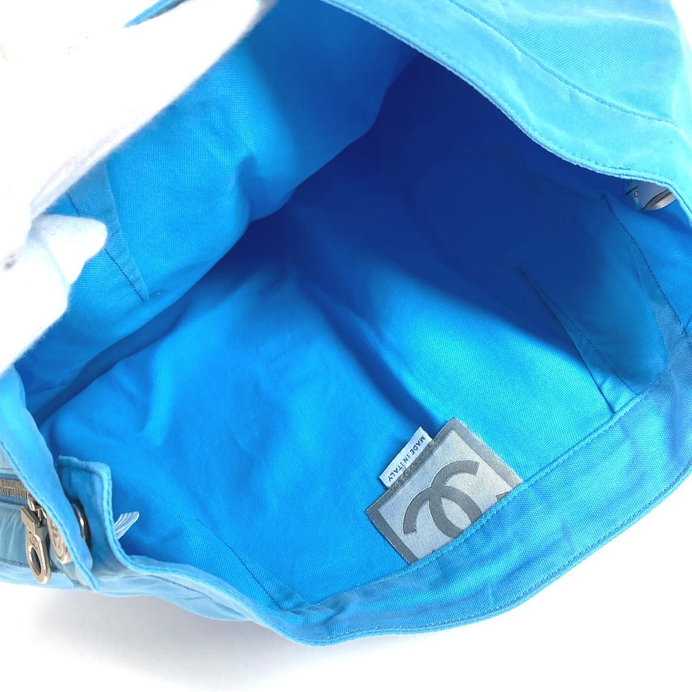 CHANEL P19433 SPORTS 02S Logo CC Coco Mark Bottoms Logo Apparel Skirt Cotton Women's Blue