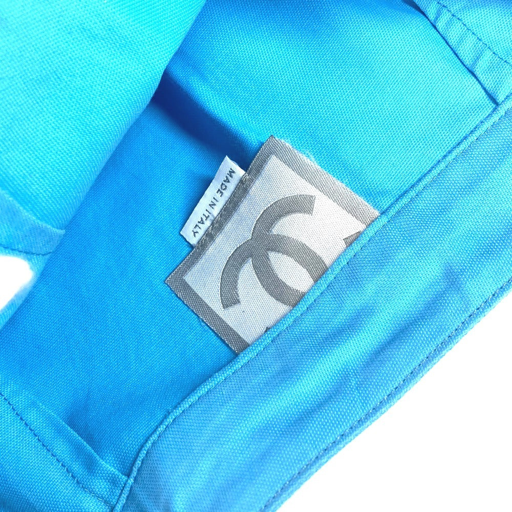 CHANEL P19433 SPORTS 02S Logo CC Coco Mark Bottoms Logo Apparel Skirt Cotton Women's Blue