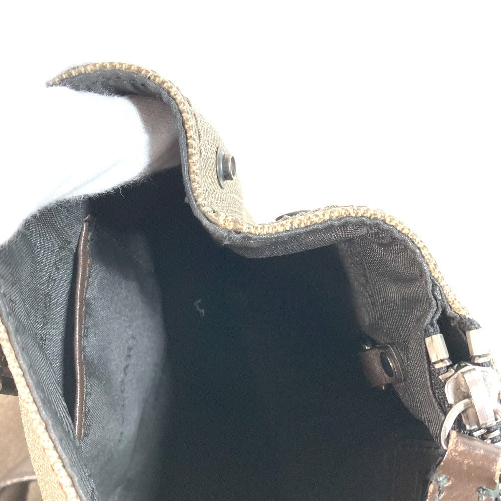 BVLGARI ウィークエンド ロゴ カバン 縦型 トートバッグ 肩掛け ショルダーバッグ PVC/レザー ユニセックス グレー