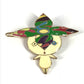 LOUIS VUITTON M92595 Takashi Murakami Panda Onion Head Flower Hat Man Hairpin 3-Piece Set, Metal Barrette, Unisex, Multicolor