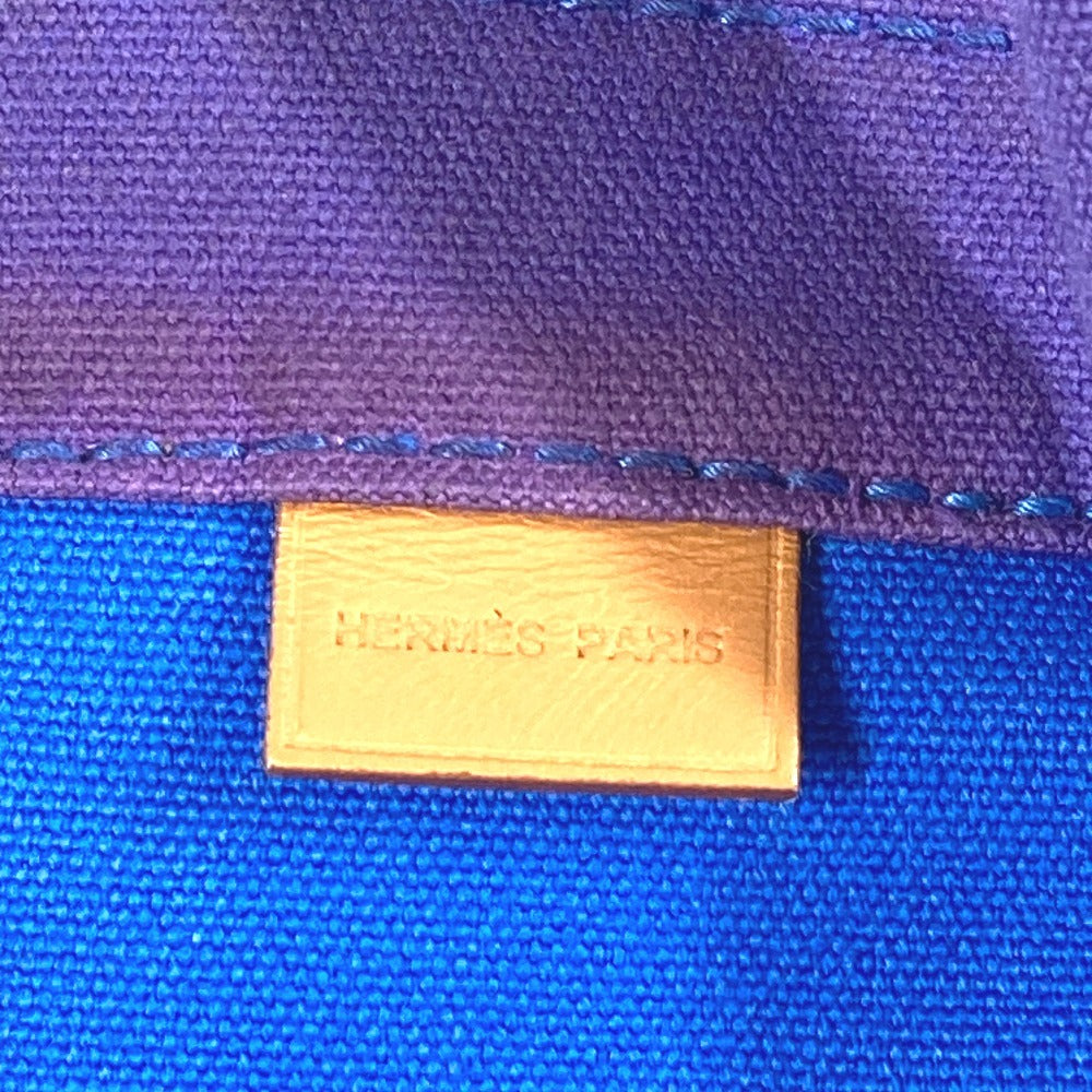 HERMES Sac Baga GM with pouch, Sac Baga GM tote bag, handbag, canvas, women's, blue