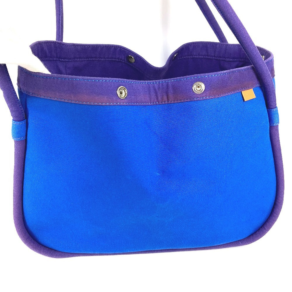 HERMES Sac Baga GM with pouch, Sac Baga GM tote bag, handbag, canvas, women's, blue