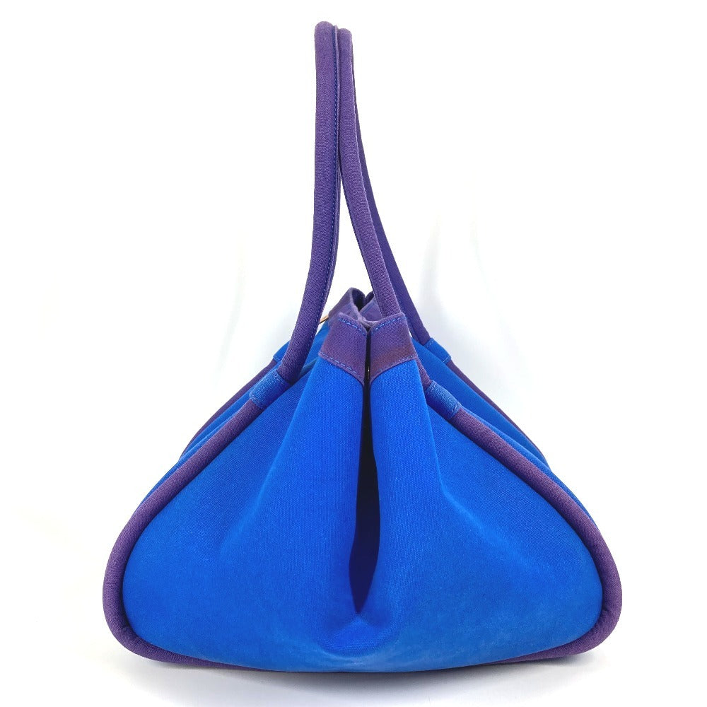 HERMES Sac Baga GM with pouch, Sac Baga GM tote bag, handbag, canvas, women's, blue