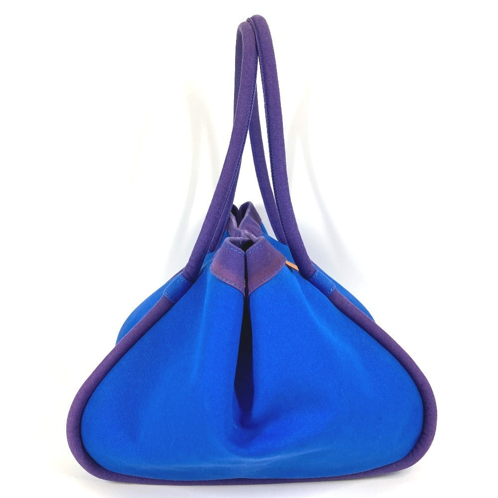 HERMES Sac Baga GM with pouch, Sac Baga GM tote bag, handbag, canvas, women's, blue