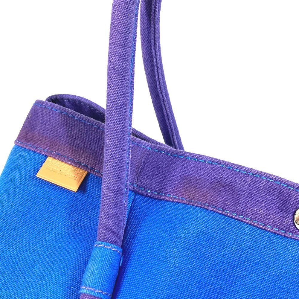 HERMES Sac Baga GM with pouch, Sac Baga GM tote bag, handbag, canvas, women's, blue