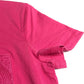 HERMES Embroidered Mosaic H Logo Pocket Apparel T-Shirt Dress, Round Neck, Cotton, Women's, Pink