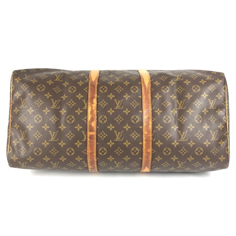 LOUIS VUITTON M41424 Monogram Keepall 55 Travel Bag, Handbag, Boston Bag, Monogram Canvas, Unisex, Brown