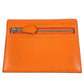 HERMES Zipzac Compact Wallet Bi-fold Swift Unisex Orange