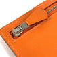 HERMES Zipzac Compact Wallet Bi-fold Swift Unisex Orange