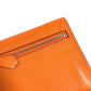 HERMES Zipzac Compact Wallet Bi-fold Swift Unisex Orange