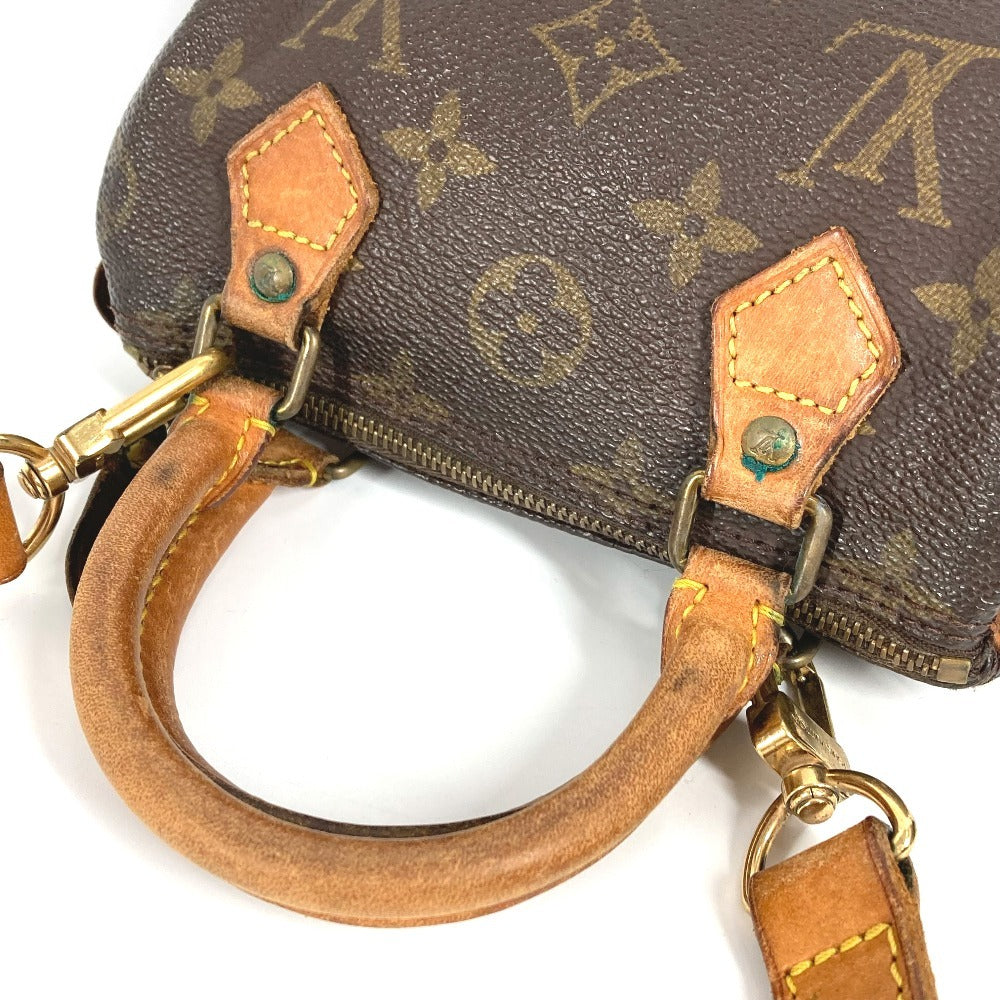 LOUIS VUITTON M41534 Monogram Mini Speedy Bag, 2-Way Bag, Pochette, Handbag, Shoulder Bag, Monogram Canvas, Unisex, Brown