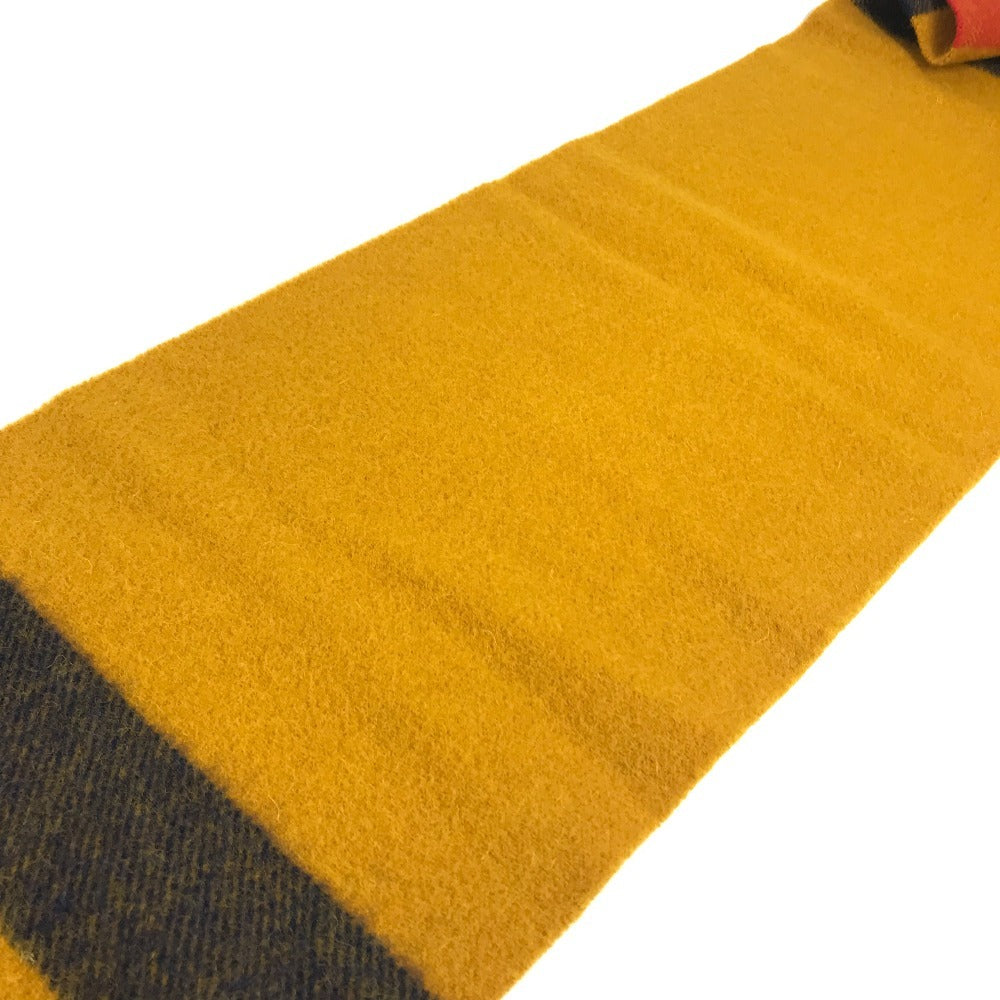HERMES Rocabar Wool Scarf, Unisex, Yellow