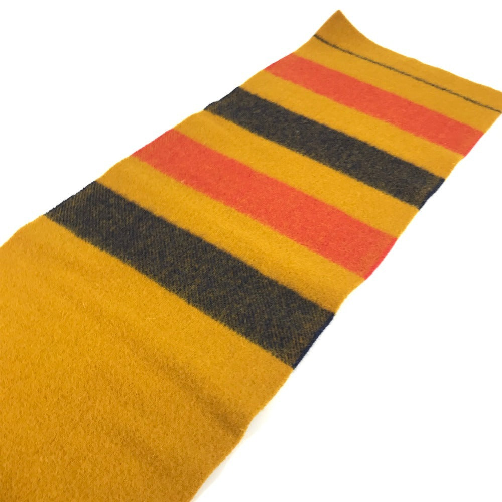 HERMES Rocabar Wool Scarf, Unisex, Yellow