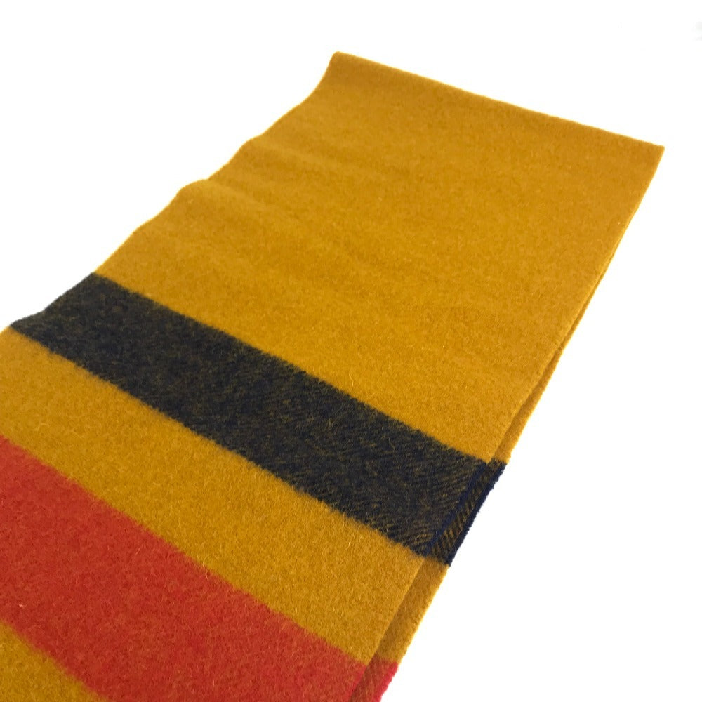 HERMES Rocabar Wool Scarf, Unisex, Yellow