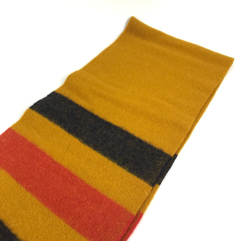 HERMES Rocabar Wool Scarf, Unisex, Yellow