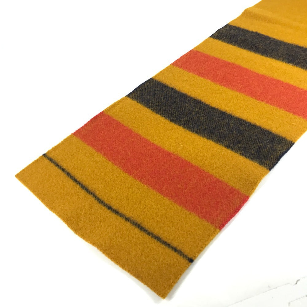 HERMES Rocabar Wool Scarf, Unisex, Yellow