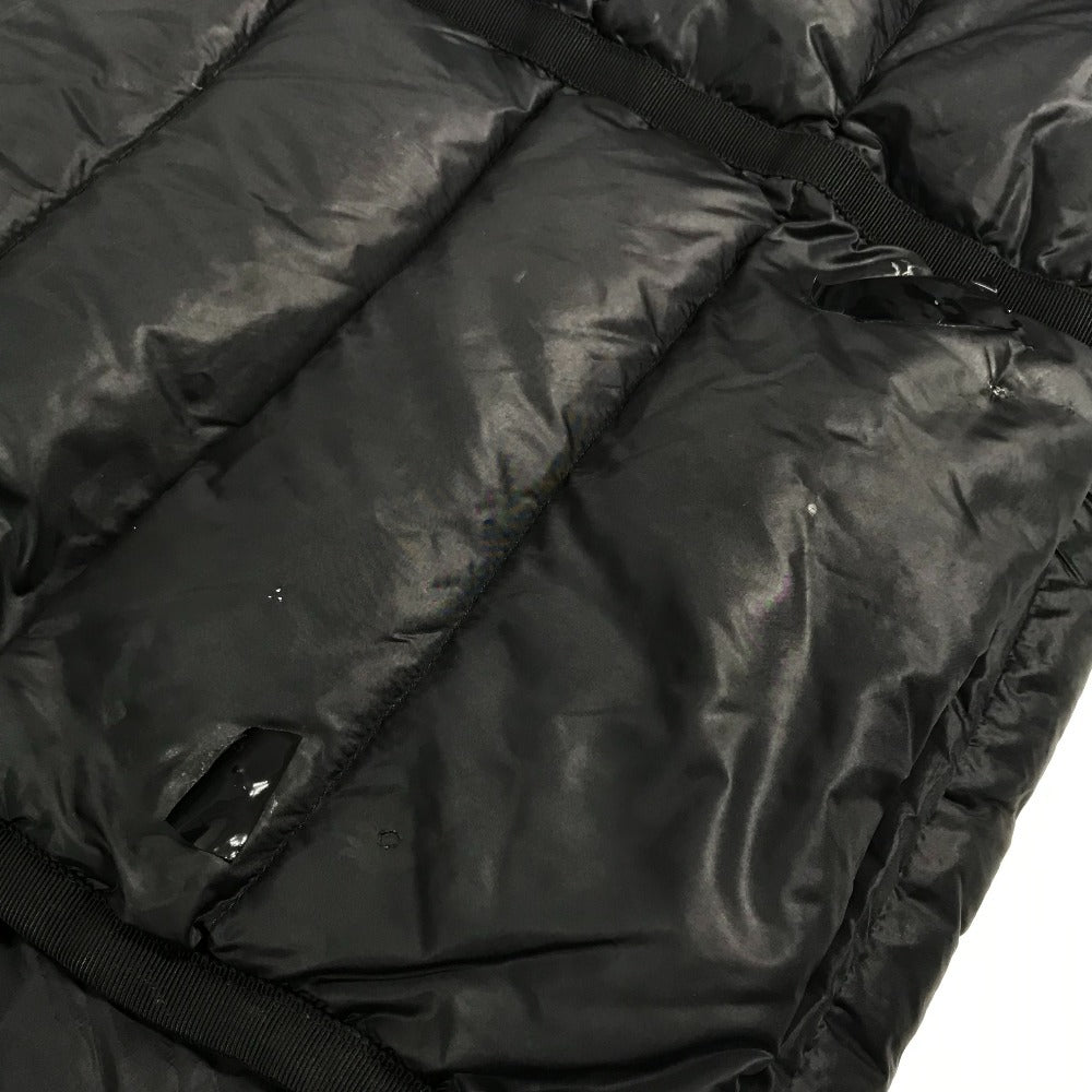 MONCLER logo patch long-sleeved HERMIFUR GIUBBOTTO HERMIFUR JACKET, polyester, long down jacket, women's, navy