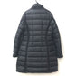 MONCLER logo patch long-sleeved HERMIFUR GIUBBOTTO HERMIFUR JACKET, polyester, long down jacket, women's, navy