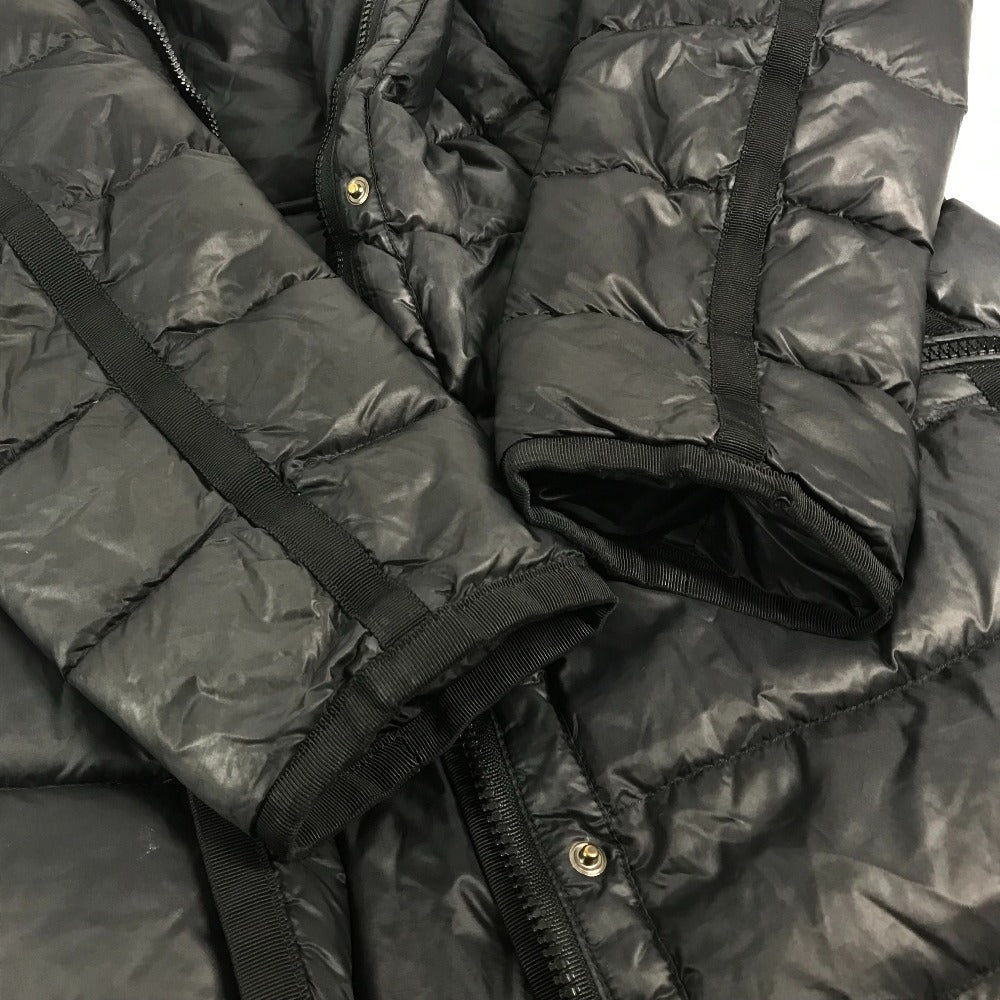 MONCLER logo patch long-sleeved HERMIFUR GIUBBOTTO HERMIFUR JACKET, polyester, long down jacket, women's, navy
