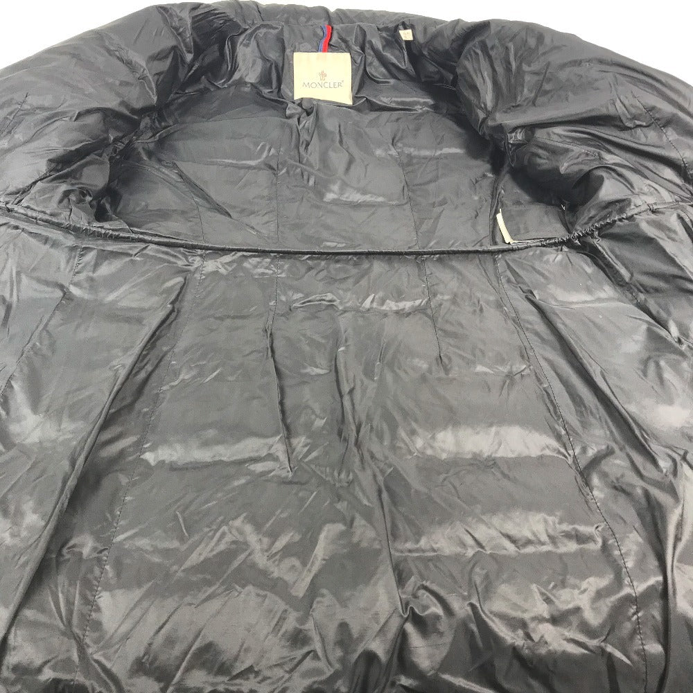 MONCLER logo patch long-sleeved HERMIFUR GIUBBOTTO HERMIFUR JACKET, polyester, long down jacket, women's, navy