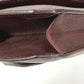 HERMES Envelope Bag Flap Pouch Second Bag Clutch Bag Leather Unisex Brown