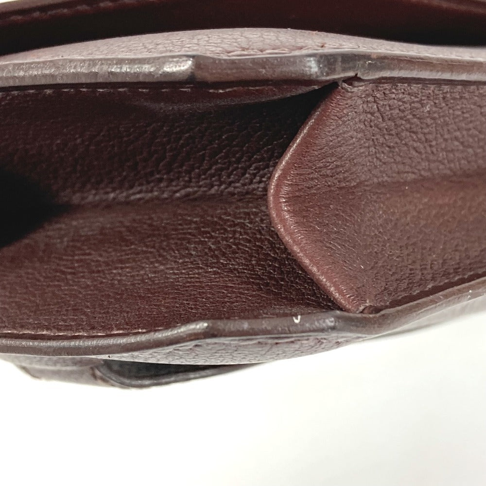 HERMES Envelope Bag Flap Pouch Second Bag Clutch Bag Leather Unisex Brown