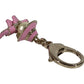 CHANEL B25B Gabrielle Chanel Doll CC Coco Mark Logo Faux Pearl Heart Star Bag Charm Key Holder Metal Ladies Pink