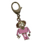 CHANEL B25B Gabrielle Chanel Doll CC Coco Mark Logo Faux Pearl Heart Star Bag Charm Key Holder Metal Ladies Pink