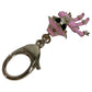 CHANEL B25B Gabrielle Chanel Doll CC Coco Mark Logo Faux Pearl Heart Star Bag Charm Key Holder Metal Ladies Pink