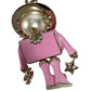 CHANEL B25B Gabrielle Chanel Doll CC Coco Mark Logo Faux Pearl Heart Star Bag Charm Key Holder Metal Ladies Pink
