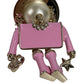 CHANEL B25B Gabrielle Chanel Doll CC Coco Mark Logo Faux Pearl Heart Star Bag Charm Key Holder Metal Ladies Pink
