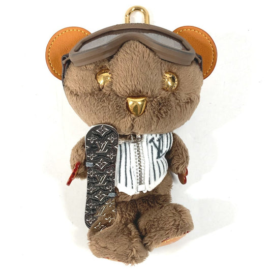 LOUIS VUITTON M03441 モノグラム ベア クマ ぬいぐるみ バッグチャーム LV ルイ スノー バッグチャーム ストラップ キーホルダー フェイクファー ユニセックス ブラウン