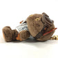 LOUIS VUITTON M03441 Monogram Bear Stuffed Animal Bag Charm LV Louis Snow Bag Charm Strap Keychain Faux Fur Unisex Brown
