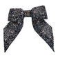 CHANEL 25B CC Coco Mark Logo Ribbon Hair Accessory Hair Clip Barrette Silk Women's Pink