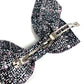 CHANEL 25B CC Coco Mark Logo Ribbon Hair Accessory Hair Clip Barrette Silk Women's Pink