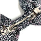 CHANEL 25B CC Coco Mark Logo Ribbon Hair Accessory Hair Clip Barrette Silk Women's Pink
