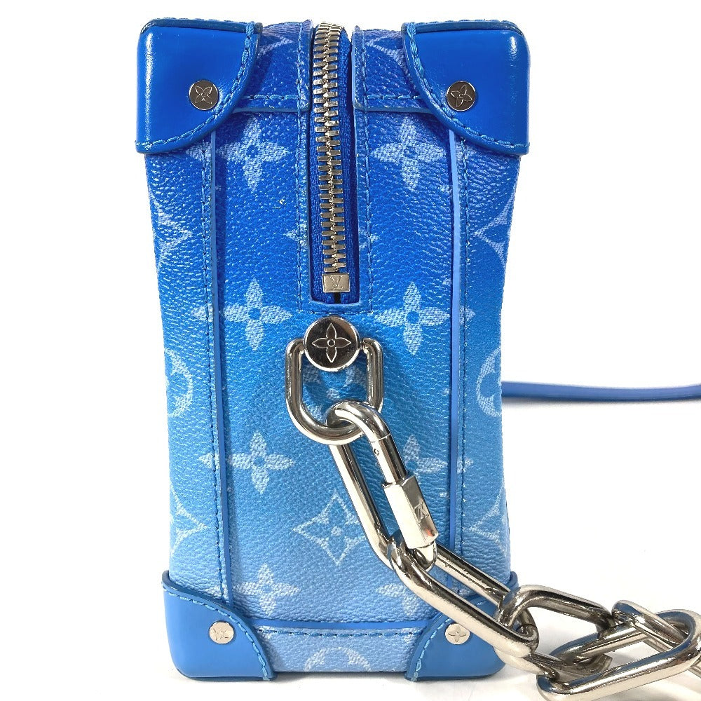 LOUIS VUITTON M45430 モノグラム クラウズ 雲 ソフトトランク 斜め掛け カバン BOX ボックス ショルダーバッグ レザー/キャンバス ユニセックス ブルー