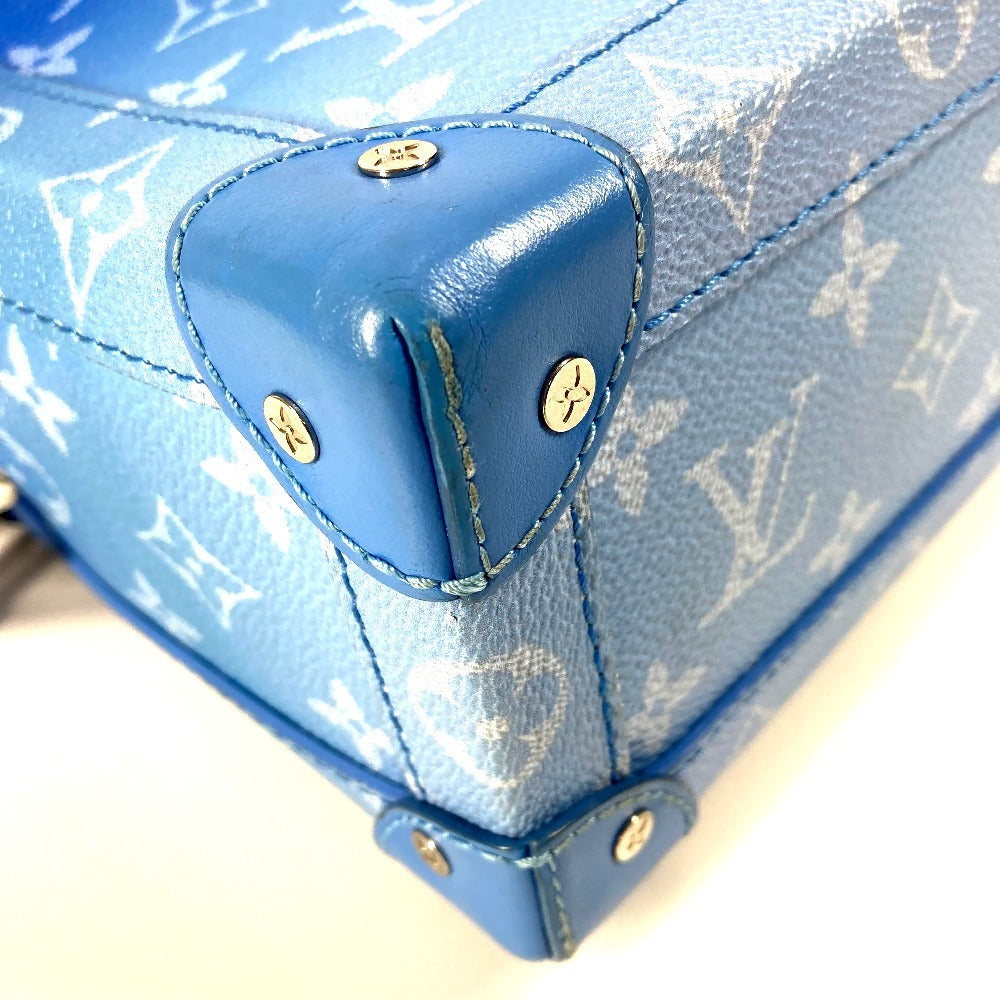 LOUIS VUITTON M45430 モノグラム クラウズ 雲 ソフトトランク 斜め掛け カバン BOX ボックス ショルダーバッグ レザー/キャンバス ユニセックス ブルー