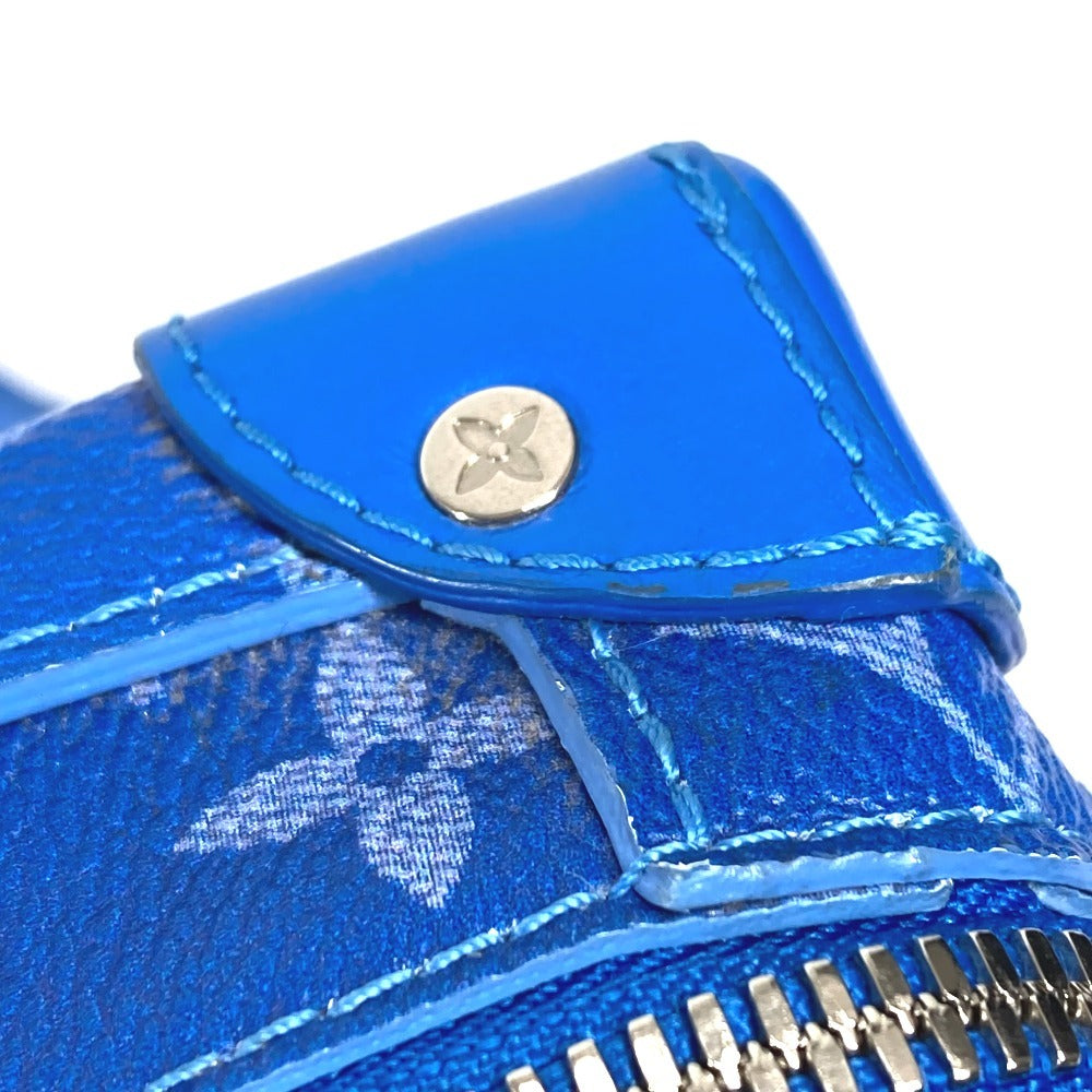LOUIS VUITTON M45430 モノグラム クラウズ 雲 ソフトトランク 斜め掛け カバン BOX ボックス ショルダーバッグ レザー/キャンバス ユニセックス ブルー