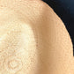 CHANEL 17C CC Coco Mark Logo Straw Hat Ribbon Bow Hat Bucket Hat Bob Hat Raffia Women's Beige