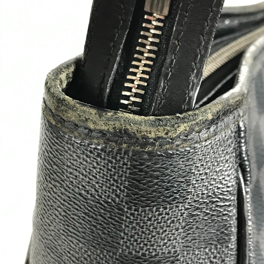 LOUIS VUITTON N51192 Damier Graphite Tadao Tote Bag, Vertical, Crossbody, 2-Way, Shoulder Bag, Damier Graphite Canvas, Unisex, Black