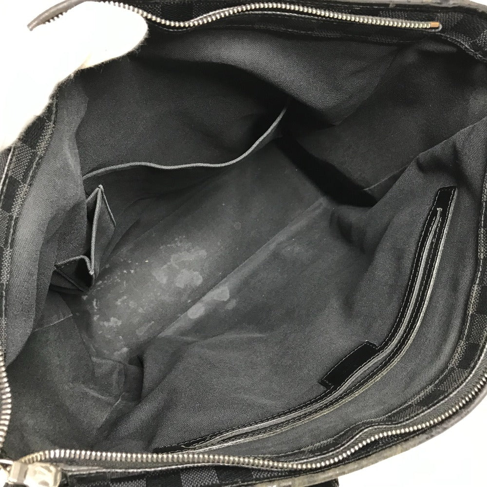LOUIS VUITTON N51192 Damier Graphite Tadao Tote Bag, Vertical, Crossbody, 2-Way, Shoulder Bag, Damier Graphite Canvas, Unisex, Black